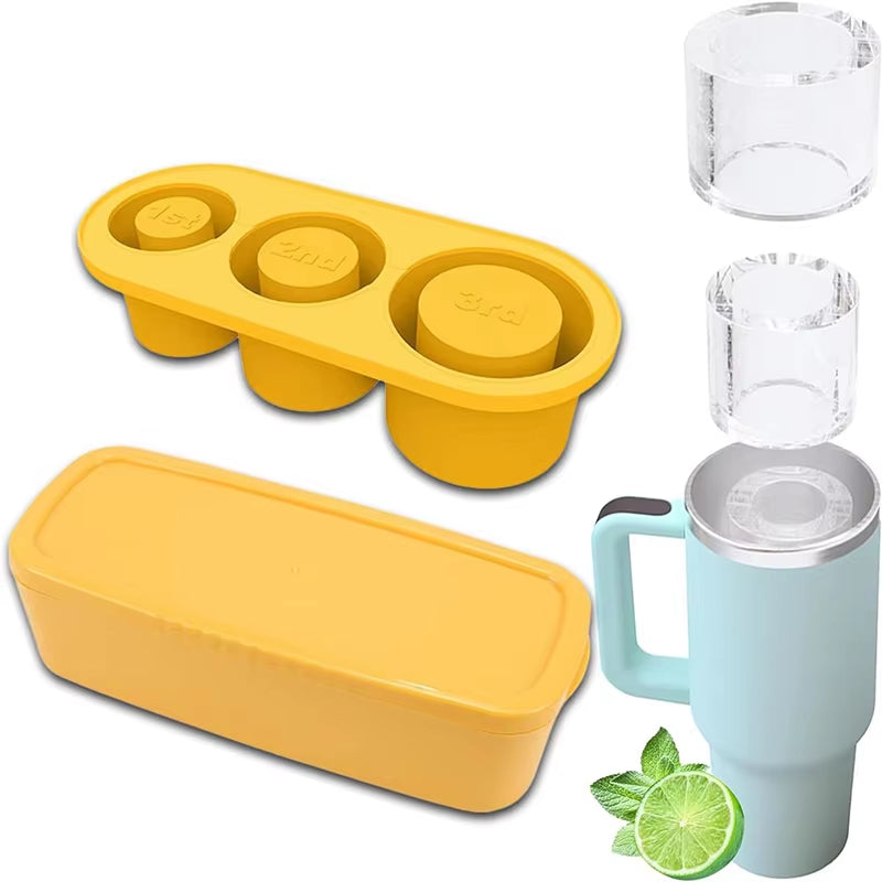 Create Perfect Ice with Our Versatile Silicone Ice Cube Molds – Ideal for 30/40 Oz Tumbler Cups!