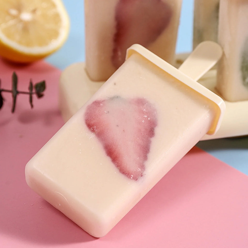 Silicone Popsicle Molds Maker,Large Homemade ICE Pop Molds Food Grade BPA Free Popsicle Mold Ice Cream Mold Food Grade Non-Stick PVC Ice Pop Maker for Home