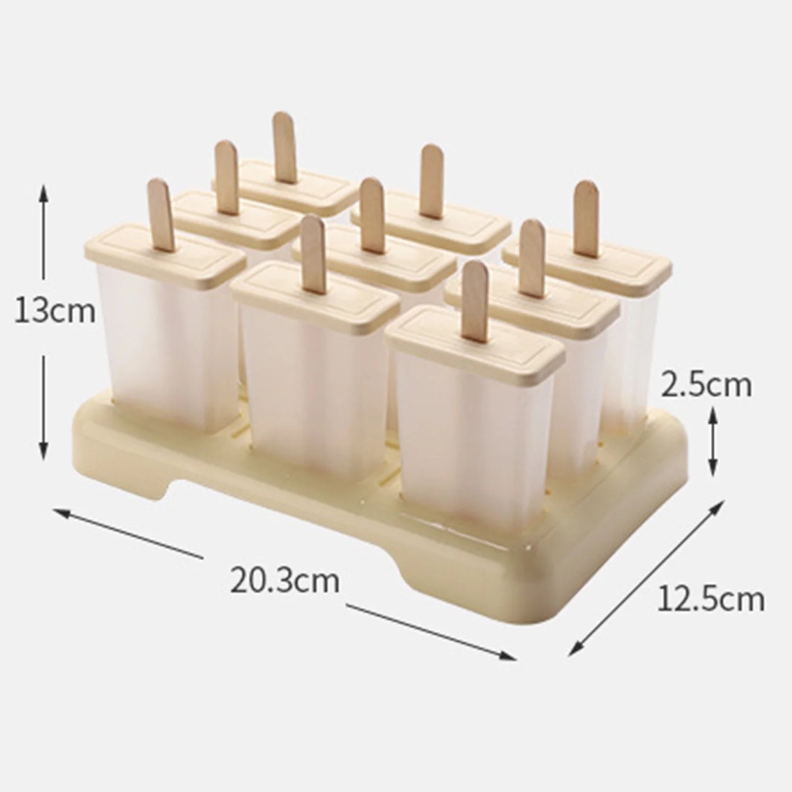 Silicone Popsicle Molds Maker,Large Homemade ICE Pop Molds Food Grade BPA Free Popsicle Mold Ice Cream Mold Food Grade Non-Stick PVC Ice Pop Maker for Home